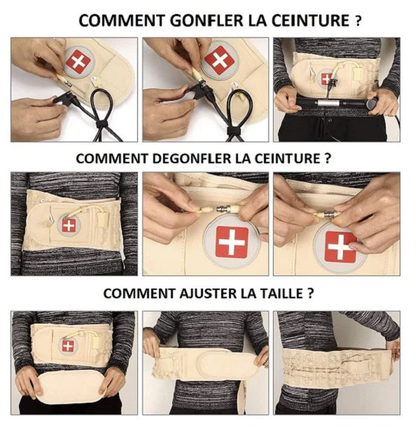 Ceinture lombaire gonflable