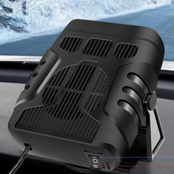 Ventilateur d'air chaud de voiture portable Chauffage de voiture chauffage  de fenêtre électrique Dégivrage et élimination du brouillard pour voiture