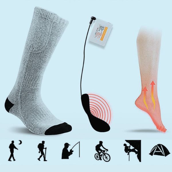 Chaussettes Chauffantes pour Homme et Femme, Chaussette Chauffante