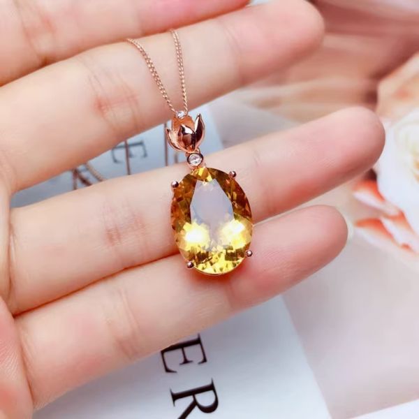 citrine pendentif