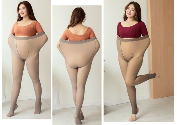 collant polaire grande taille pour femme