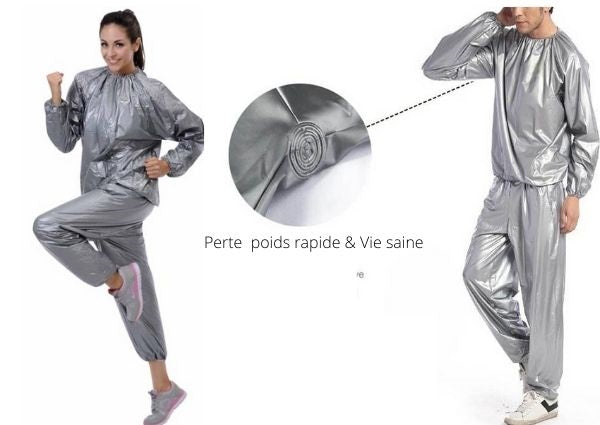 Combinaison de sauna pour homme pour perte de poids, combinaison de sudation  pour course à pied, boxe et fitness, veste de sauna, pantalon de sudation  pour salle de sport, entraînement complet, taille