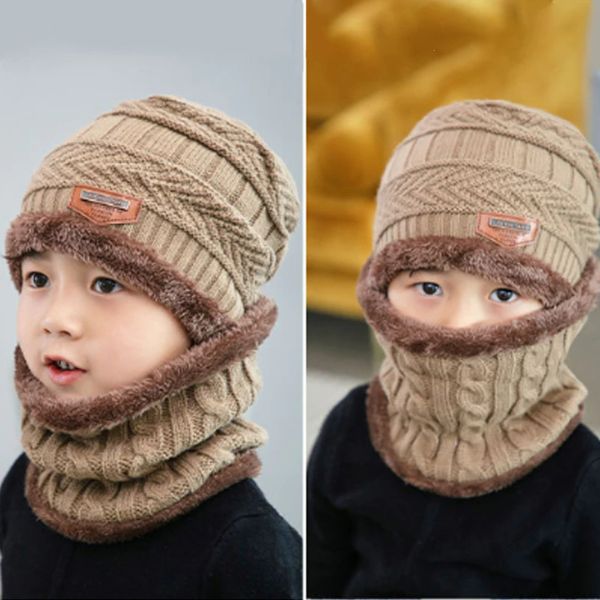 Ensemble Bonnet Et Cache Cou Enfant, Tour De Cou Pour Garcon Fille