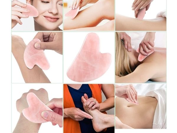 gua sha corps Massage jade quartz