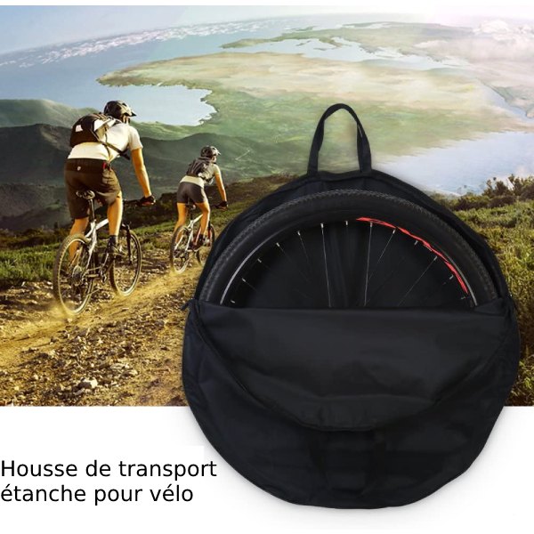 Housse de roue vélo personnalisée premium - Cadeaux Participant