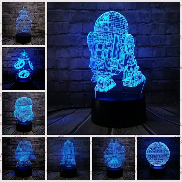 lampe led 3d star wars