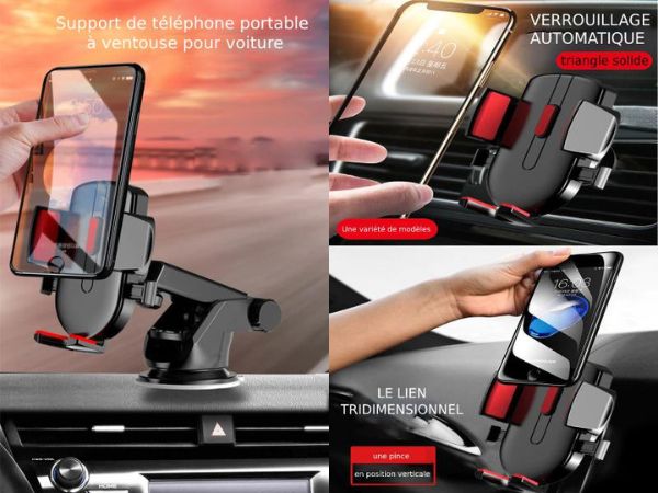 Support telephone voiture ventouse – Fit Super-Humain