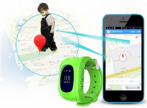 Montre connectée GPS/TRACKER enfants, iPhone/Android