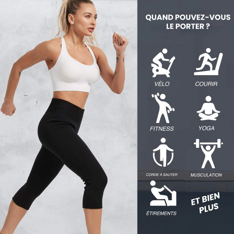 Legging de sudation taille haute