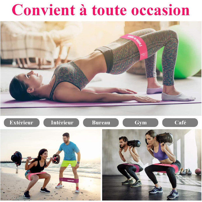 pilates exercices avec elastiques