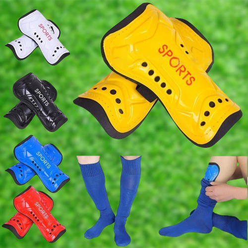 HURRISE Une paire de protège-tibias de football pour enfant formant des  protège-jambes, une sécurité réglable, une sangle réglable, des protège- tibias, des protège-tibias 