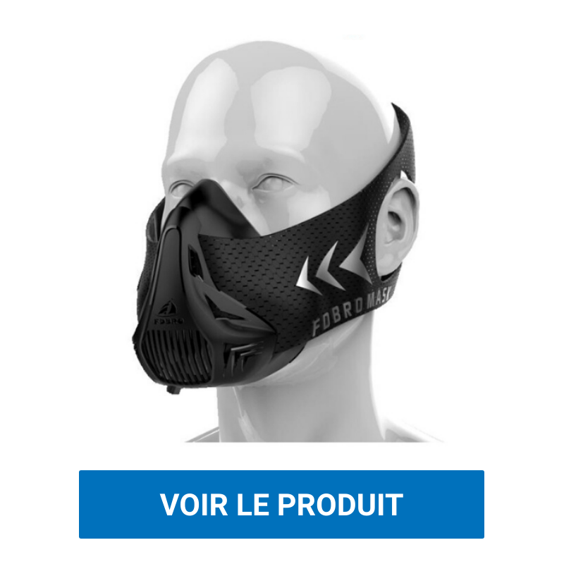 Acheter Masque d'entraînement d'altitude Cardio Respiration Entraîneur de  force respiratoire 24 niveaux de privation d'oxygène Masque d'entraînement  barrière à oxygène