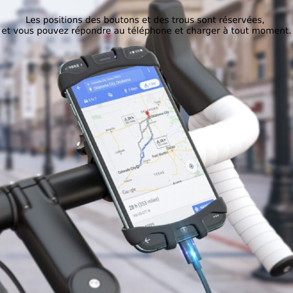 Un support magnétique de téléphone pour moto