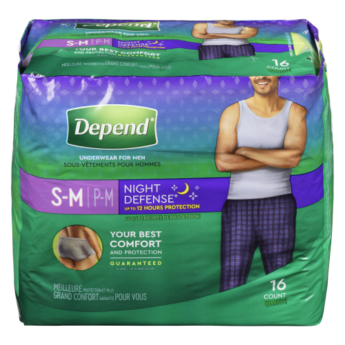 Depend Night Defense Men S-M Underwear 16 – Roulston's IDA Pharmacy