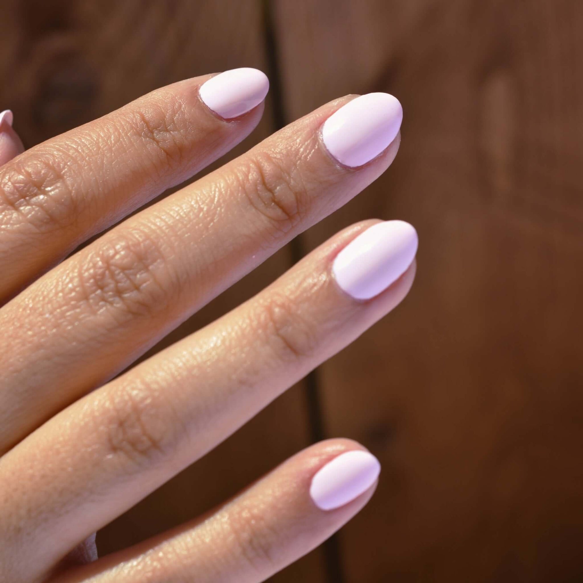 really light pink nails