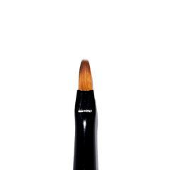 Hello Birdie all black nail art brush 3, small rounded flat brush, Length 0.55cm  Width 0.2cm  Synthetic brush