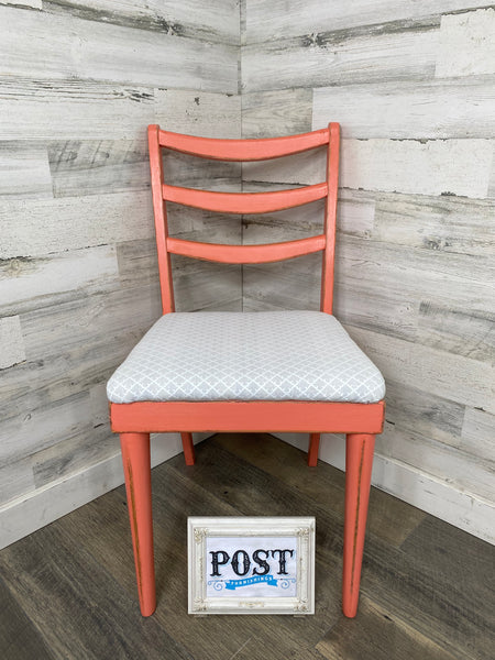 Mid Century Coral Chair