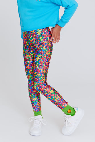 Wizard Children's Cotton Jersey Leggings – Rainbows & Sprinkles