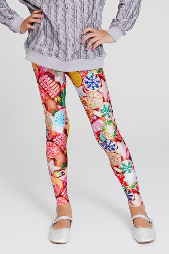 Terez Legging - 7875 Girls - Lacey Zips Print - Dancewear Centre