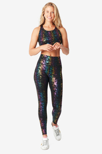 terez rainbow leopard leggings — bows & sequins