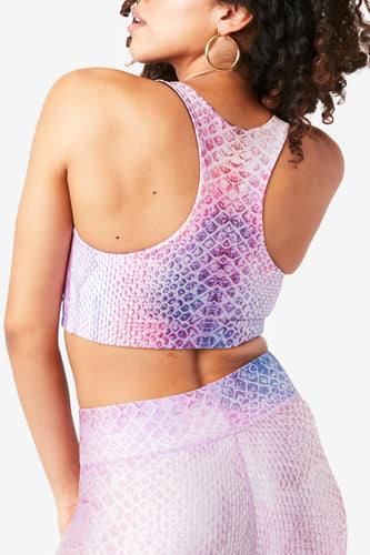 Hi-Shine Sports Bra in Pink Floral Geo – Terez.com