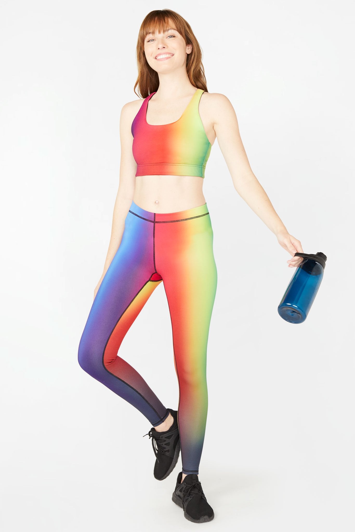 rainbow sports leggings