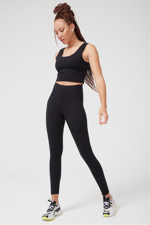  Zero Point No Front Seam Full Length Yoga Pants High Waisted  Squat Proof Leggings Running (Small, Black) : Clothing, Shoes & Jewelry