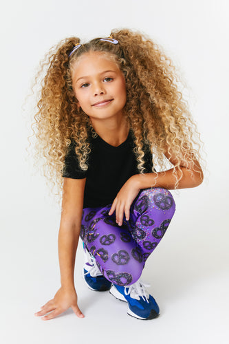 Girls Leggings in Butterfly Sky –