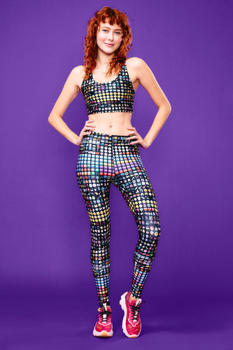 80s Metallic Disco Leggings, Medium : : Clothing, Shoes