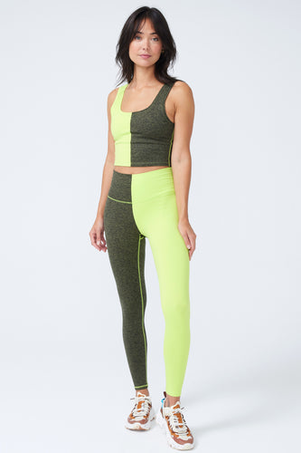 Colorblock TLC Leggings in Jet Camel – Black and