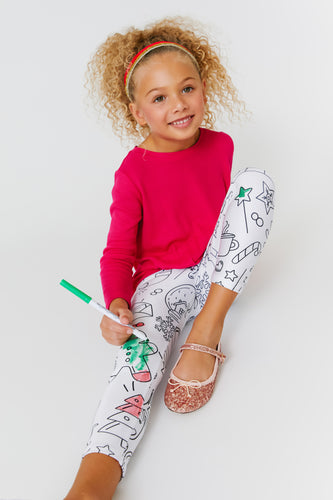 Terez Kids Coloring Book Leggings