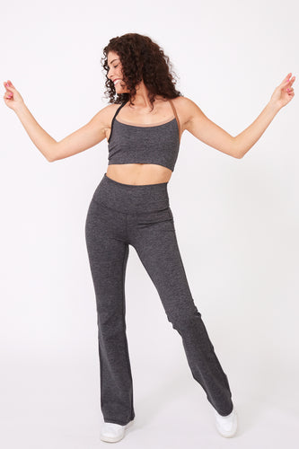 CRZ Yoga Flare Leggings Gray Size M - $13 (50% Off Retail) - From karlee