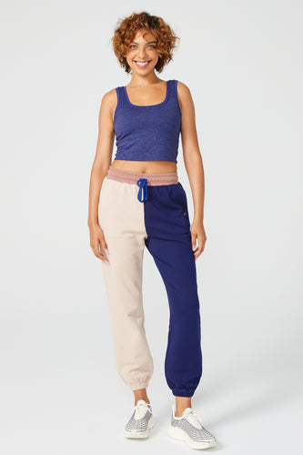 Hammacher Lady's Genuine Turkish Cotton Womens Lounge Pants Sweat Blue  Medium 