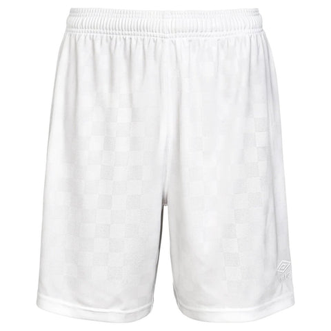 Umbro Men's Checkered Short - Large - White