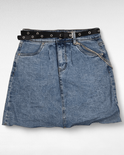 GONNA MADONNA<br>Mini in denim elasticizzato