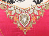 Ekta Solanki Saree and Blouse ~ Raspberry Pink & Orange Shaded Pure Chiffon Saree ~ Was £1,050 Now £630