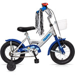 Bicicleta Infantil R12 Truppi Azul Con Rueditas Gribom 3012v