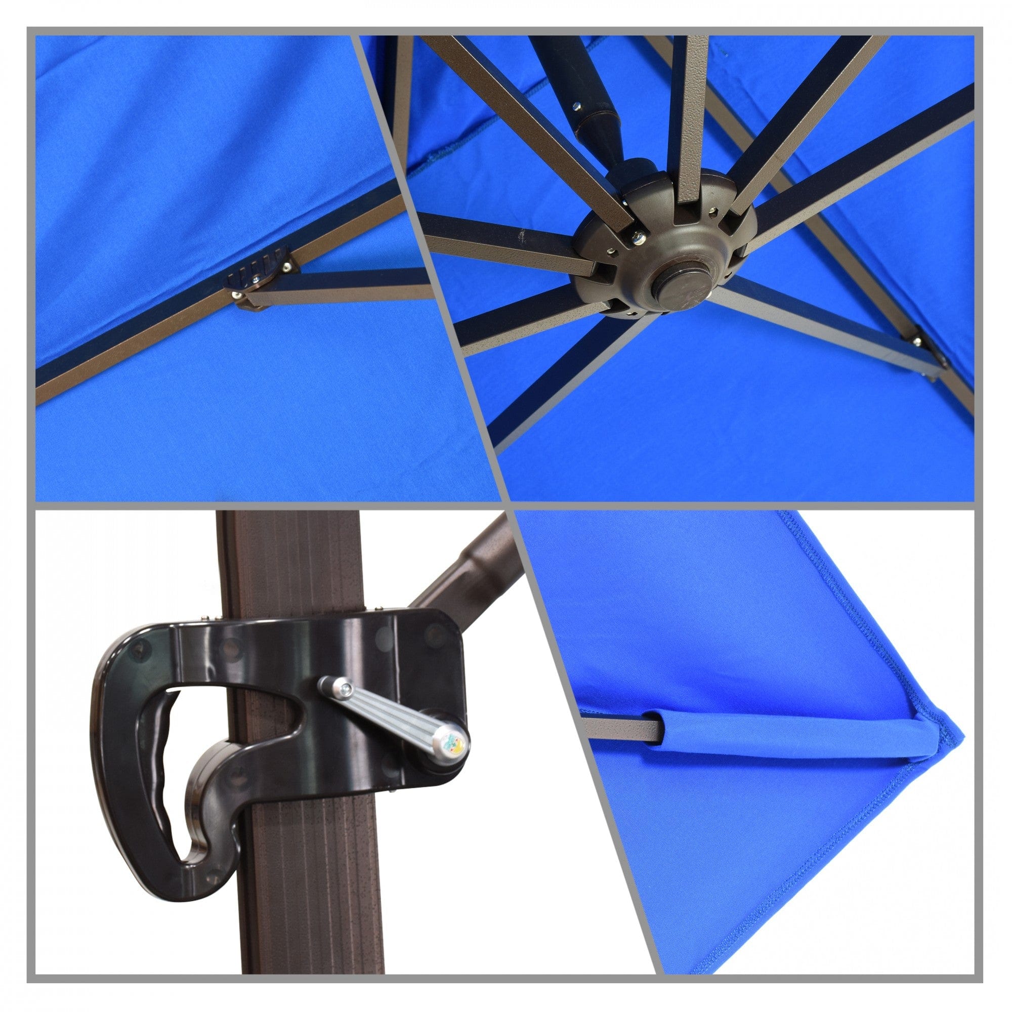 California Umbrella California Umbrella - CALI118 - 11' Cantilever Umbrella with Double Wind Vent