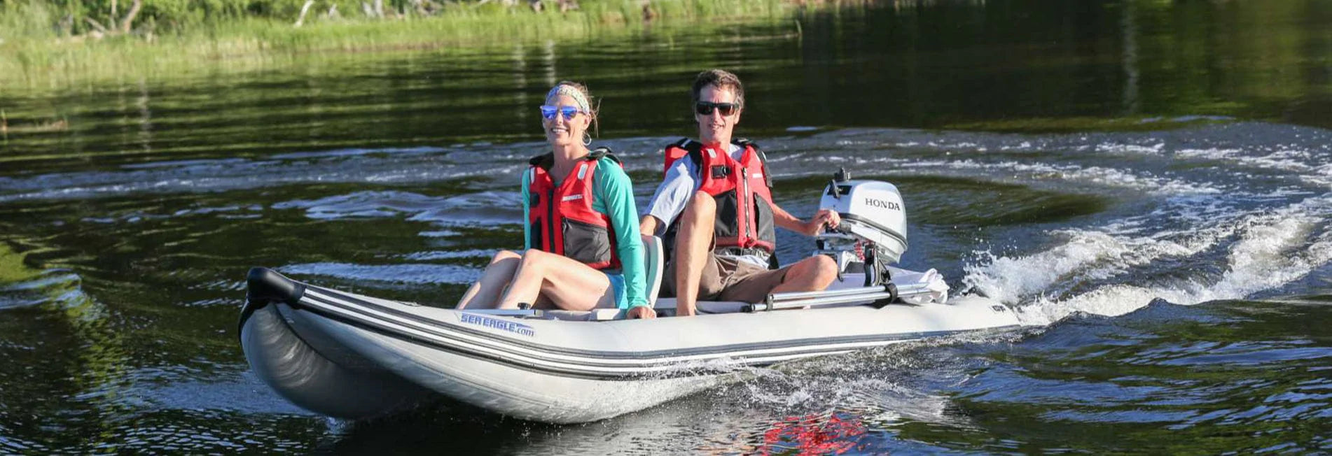 Sea Eagle revolutionized the inflatable watercraft industry with their first of its kind drop-stitch kayaks, and drop-stitch keels. Sea Eagle boats come with a manufacturers 3 year warranty. 