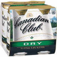 Canadian Club & Dry Cans 4pk – Tom's Cellars