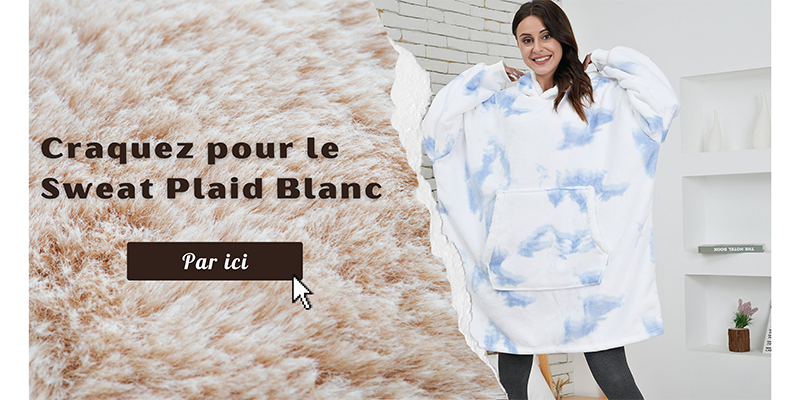 Sweat Plaid Blanc