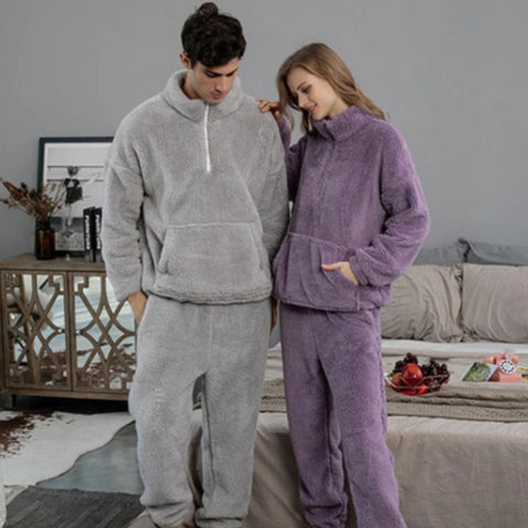 pyjama pilou couple hiver