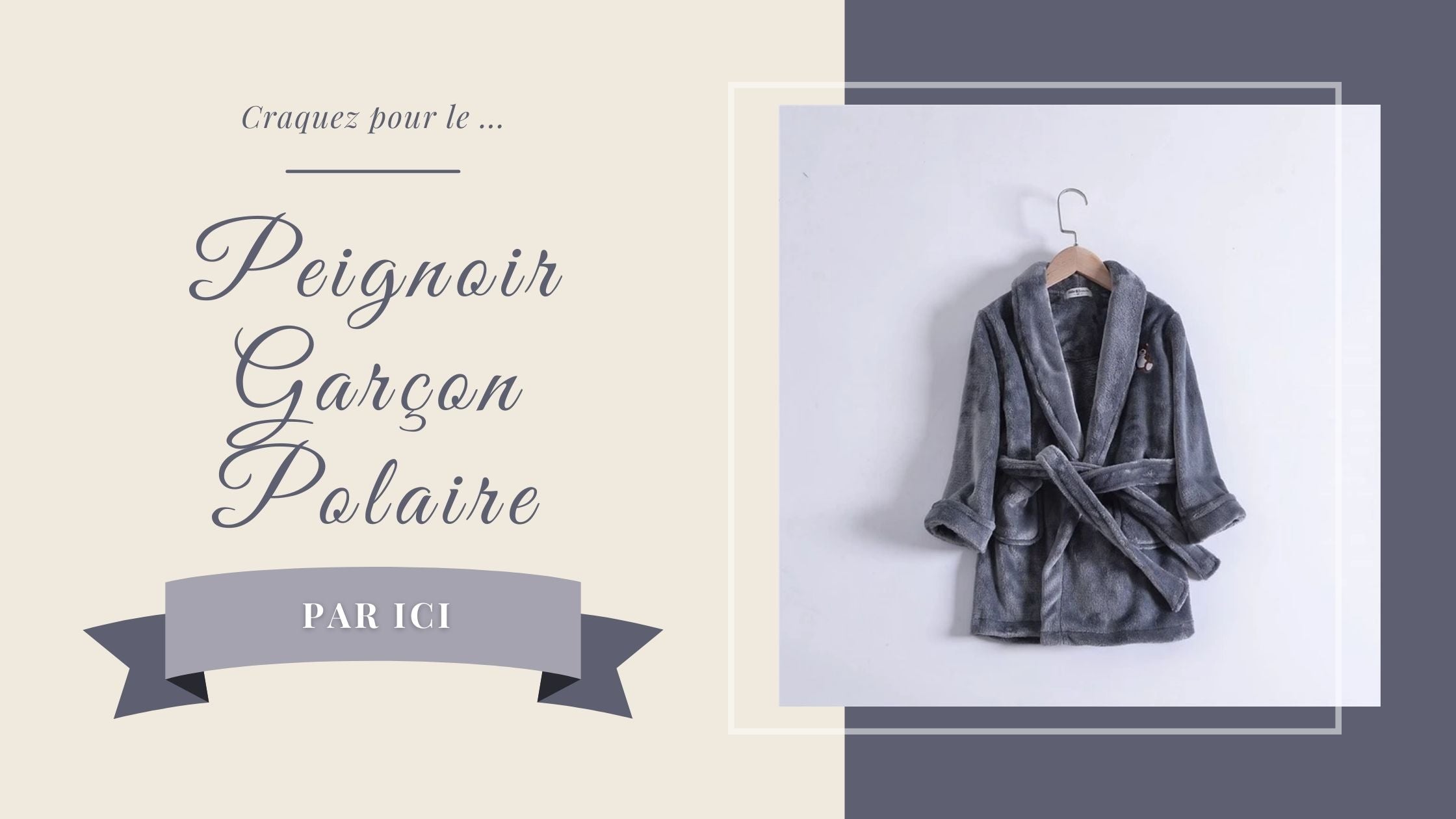 Peignoir Garçon Polaire