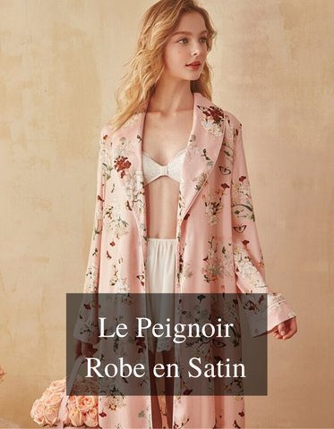 Peignoir Robe en Satin