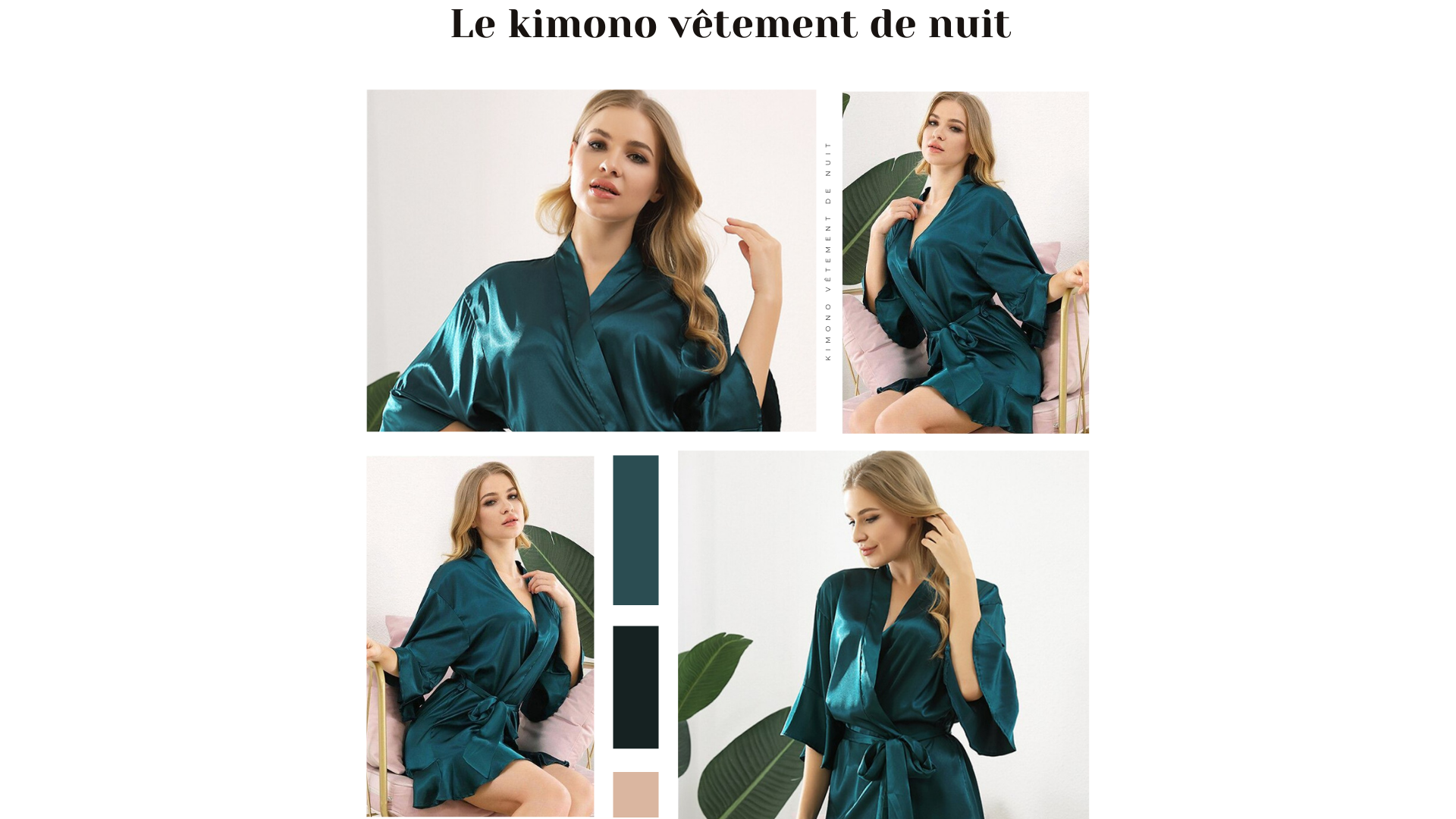 Le kimono vêtement de nuit