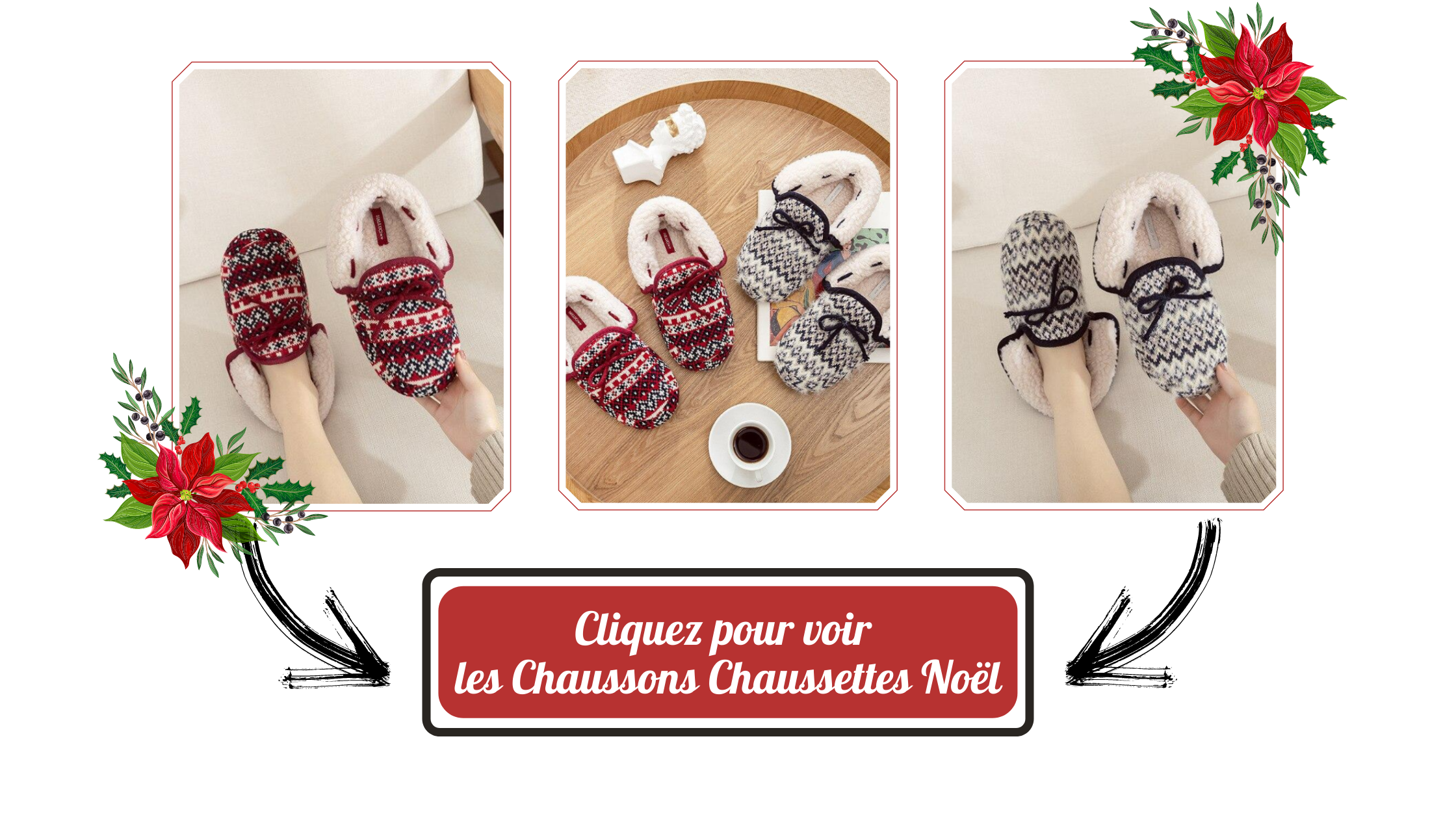 Chaussons Chaussettes Noël