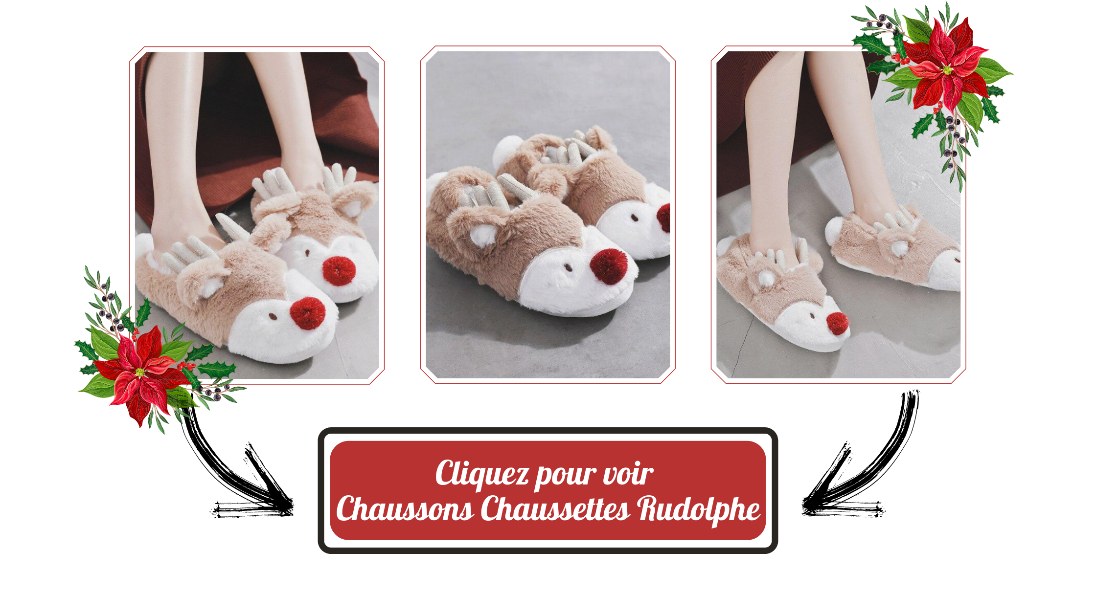 Chaussons Chaussettes Rudolphe