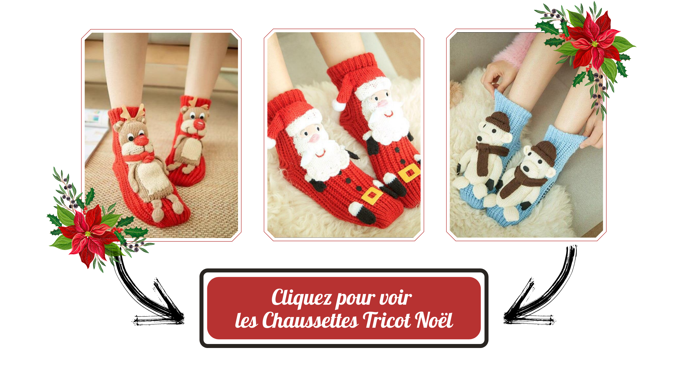 Chaussettes Tricot Noël