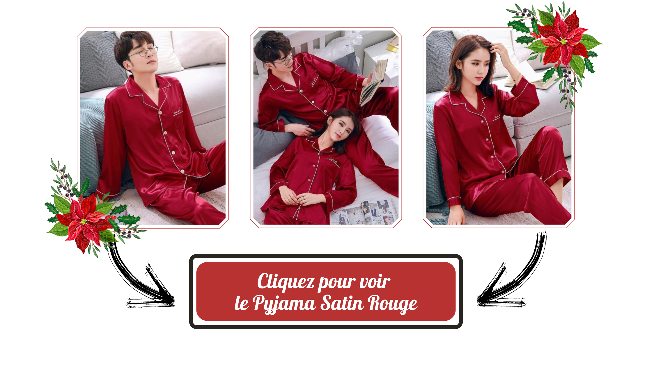 Pyjama Satin Rouge