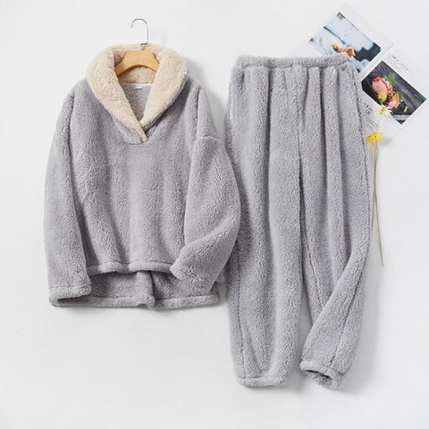Pyjama pilou gris